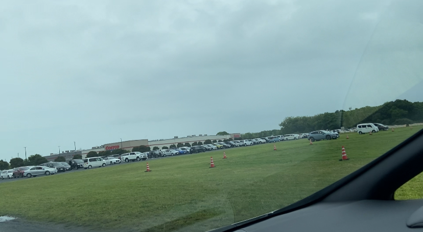 ひたちなか市民球場駐車場の様子